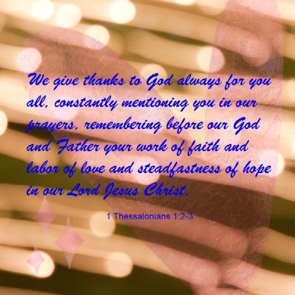 1 Thessalonians 1:2-3