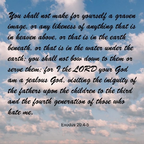 Exodus 20:4-5