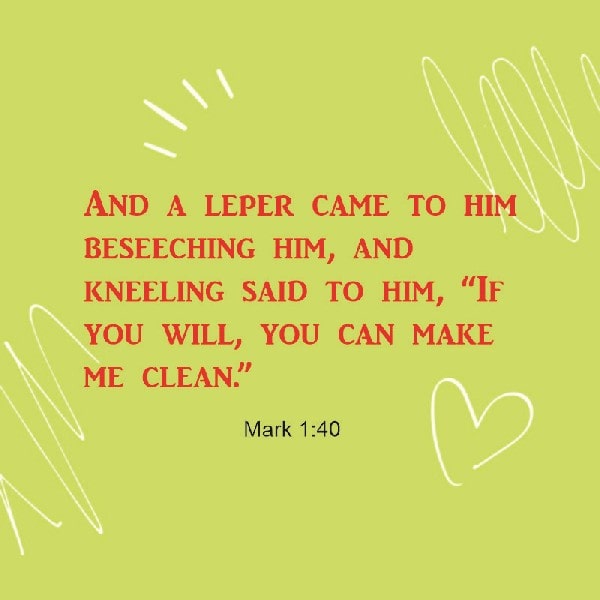 Mark 1:40