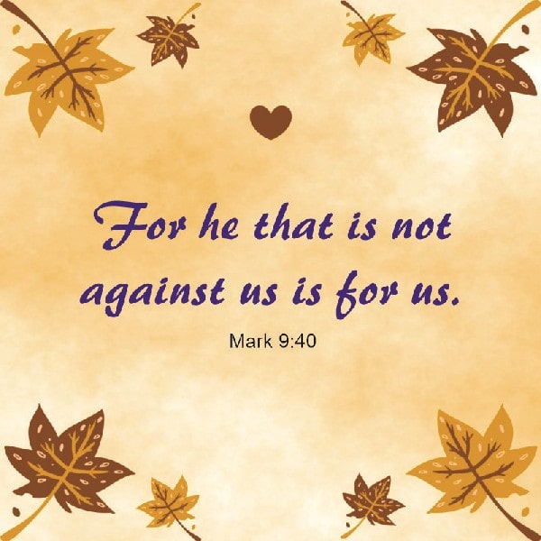 Mark 9:40