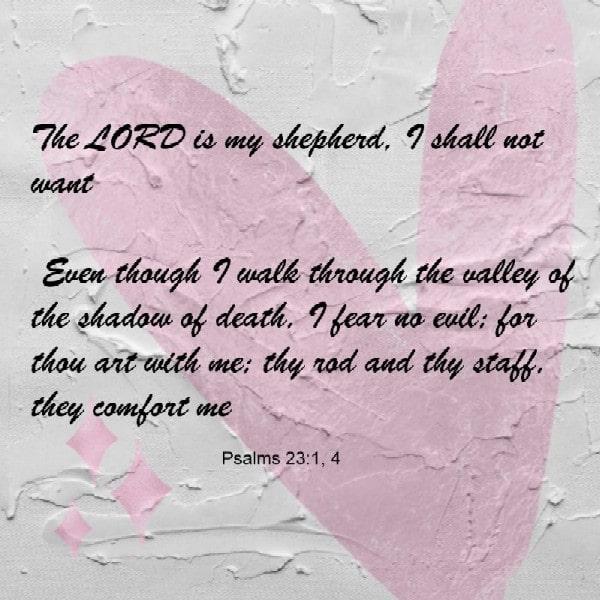 Psalms 23:1, 4