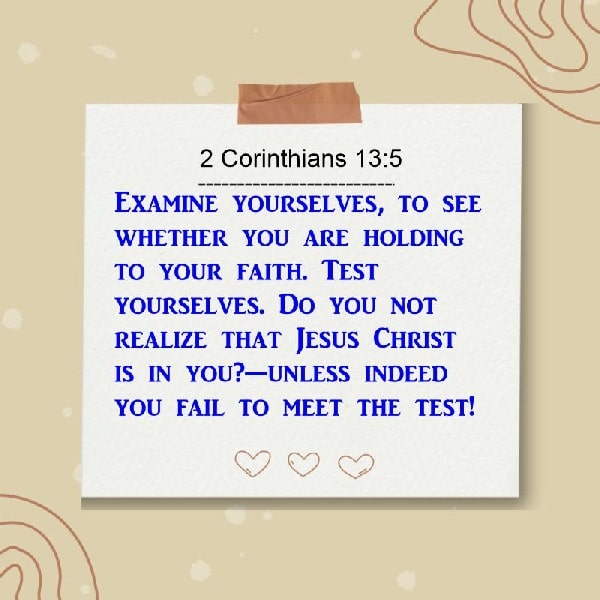 2 Corinthians 13:5