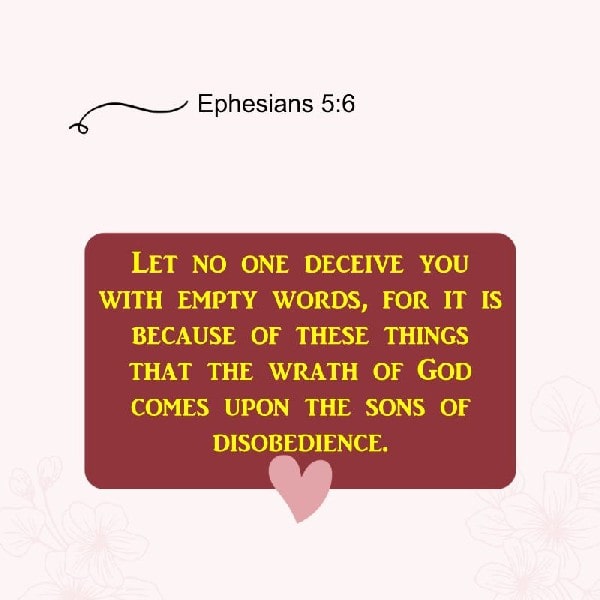 Ephesians 5:6